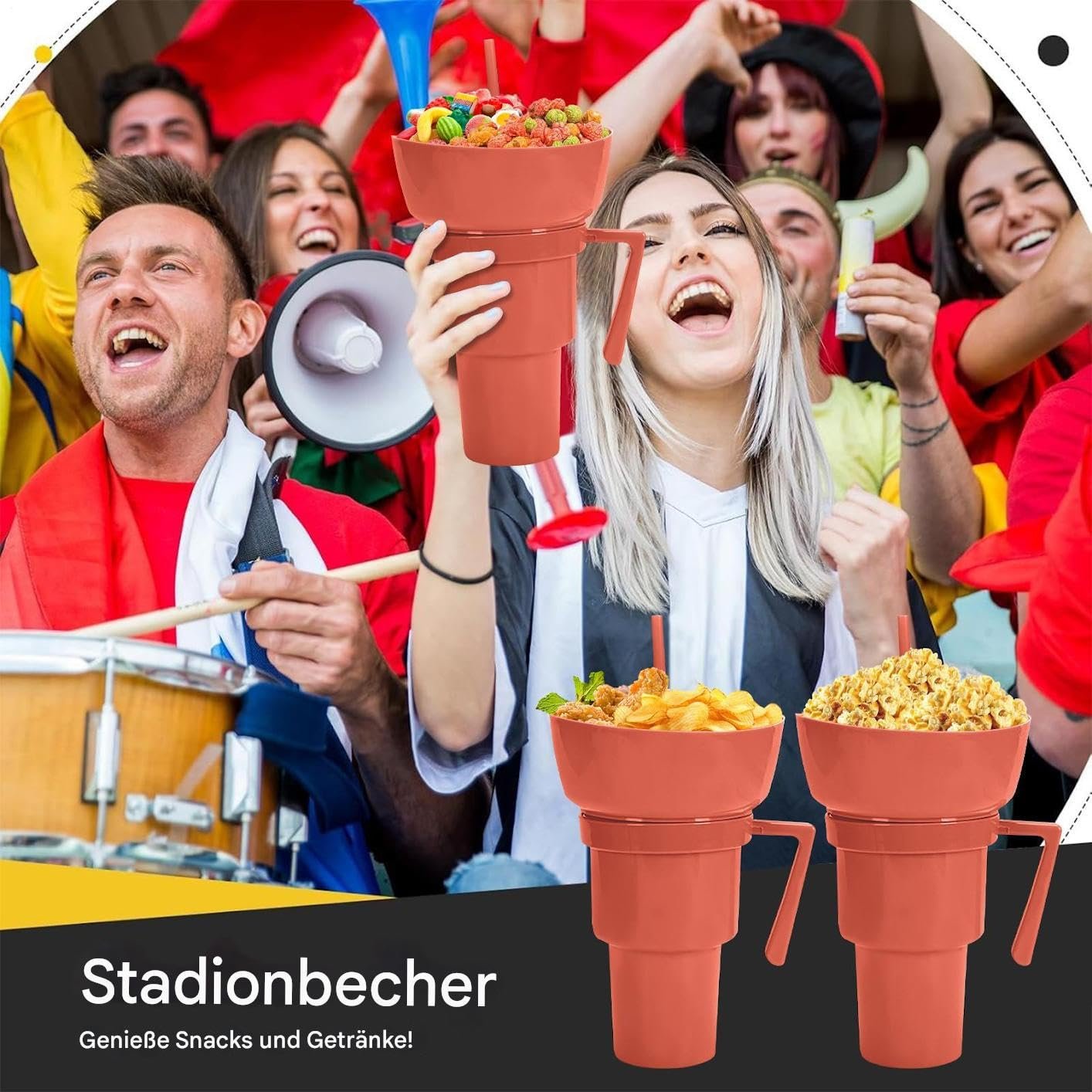 Набір кухоль та миска - дитячий контейнер для снеків, пляшка для пиття з соломинкою, фото №8