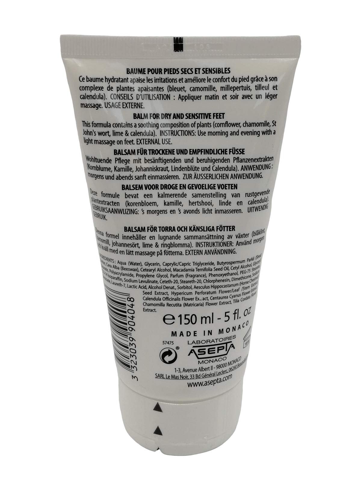 Бальзам для ног Akileine Phyto Sensitive для чувствительной и потрескавшейся кожи 150 мл, фото №2 Бальзам для ног Akileine Phyto Sensitive для чувствительной и потрескавшейся кожи 150 мл, фото №2