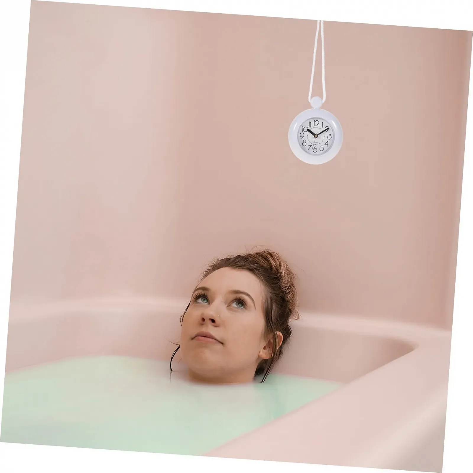 Годинник настінний VICASKY для ванної кімнати, водонепроникний, простий, на батарейках, безшумний, без батареї, компактний, фото №3 Годинник настінний VICASKY для ванної кімнати, водонепроникний, простий, на батарейках, безшумний, без батареї, компактний, фото №3