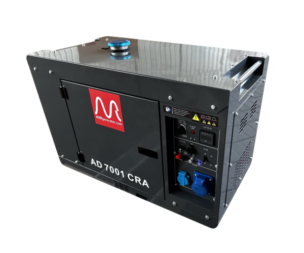 Генераторна установка AD7001CRA дизель 230В 6,0кВт бак-15л, ел старт, фото №3