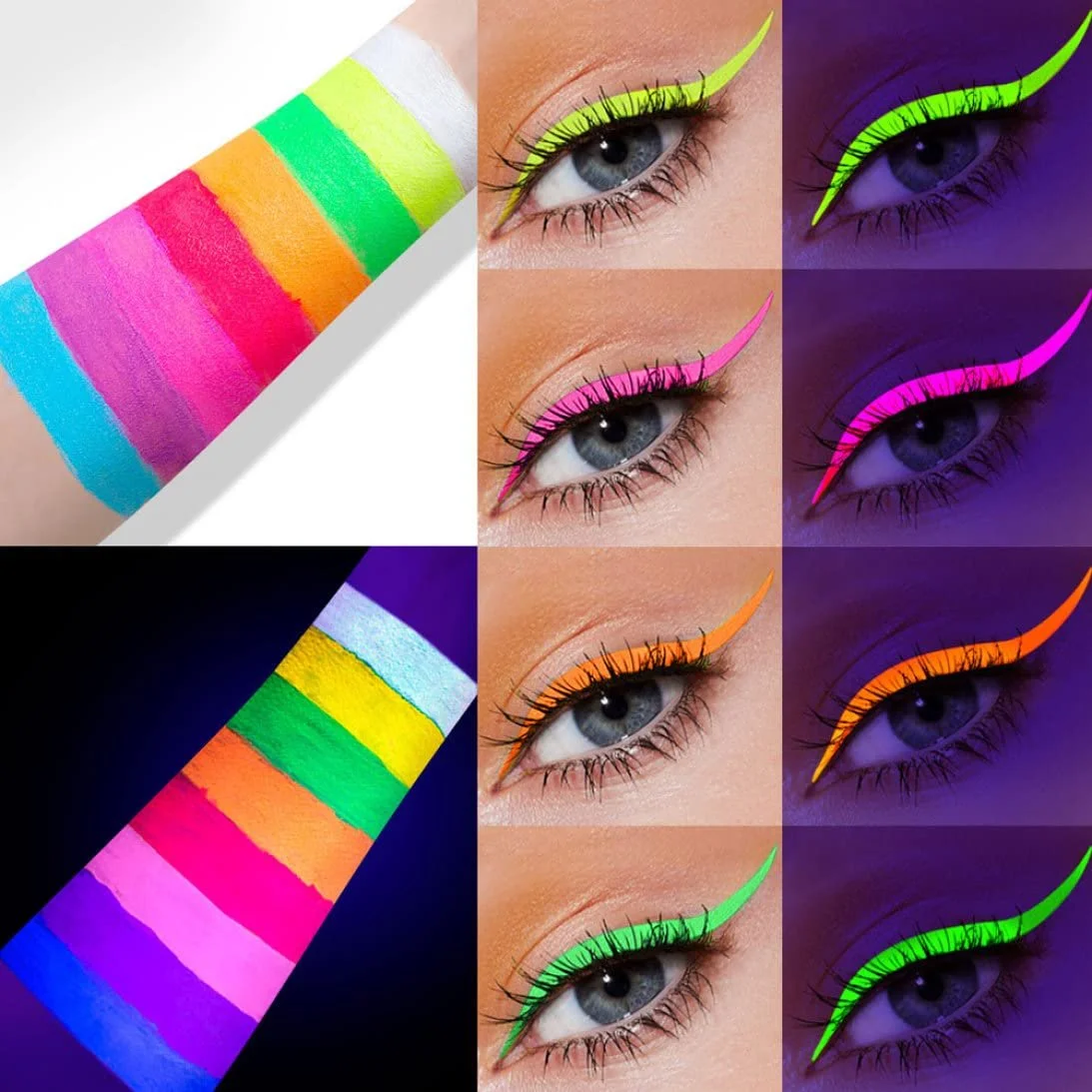 Гелева Підводка для очей Buntes, Style2, неонова рідка підводка, фото №6