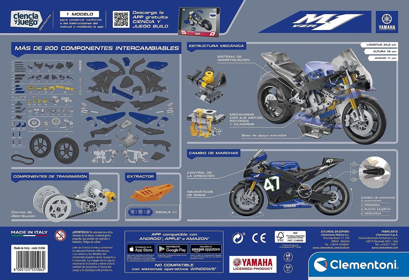 Набір для складання Clementoni 55506 Yamaha M1, фото №4