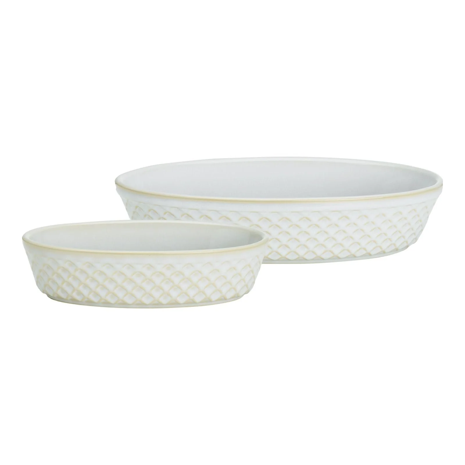 Набір форм для запікання Ritzenhoff & Breker Kiruna 2 шт. овальні 28 x 18,5 см та 20 x 12,5 см кам'яна кераміка з рельєфом, фото №1