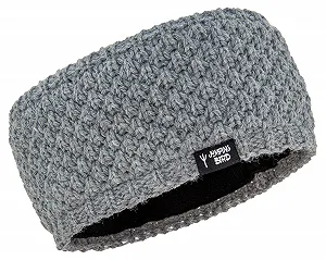 Вязаная зимняя повязка на голову Jumping Bird с флисовой подкладкой - Фото 1