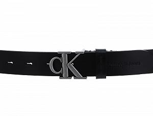Ремень Calvin Klein Кожаный Round Mono W120 Черный, черный synthetic.ua - Фото 1