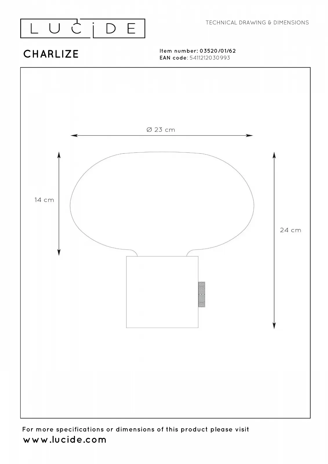 Настільна лампа Lucide Charlize 23 см 1 x E27 зелена, фото №7