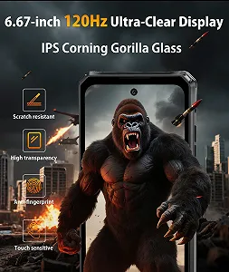 Захищений смартфон FOSSiBOT F114 6.67" Android 15 50+8 МП 12/128 ГБ IP68/IP69K NFC synthetic.ua - Фото 1