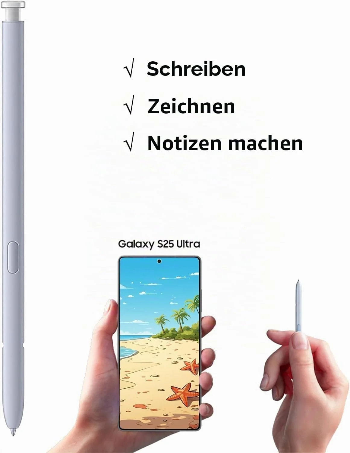 Стилус Samsung Galaxy S25 Ultra S Pen EJ-PS938 Titanium Silver/Titanium Blue, фото №3