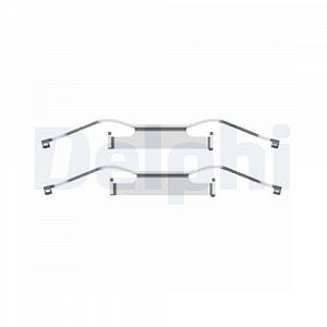 Монтажный комплект тормозных колодок DELPHI LX0439 передний - Фото 1