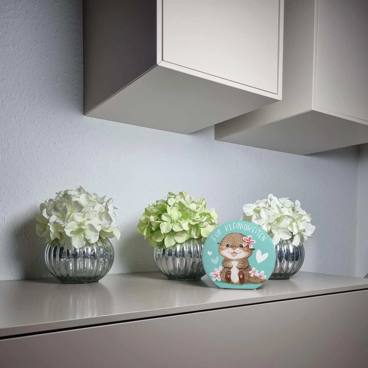 Скарбничка Видра керамічна з квітами, фото №4