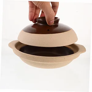 Керамическая кастрюля VALICLUD с крышкой для газовых и индукционных плит термостойкая synthetic.ua - Фото 1