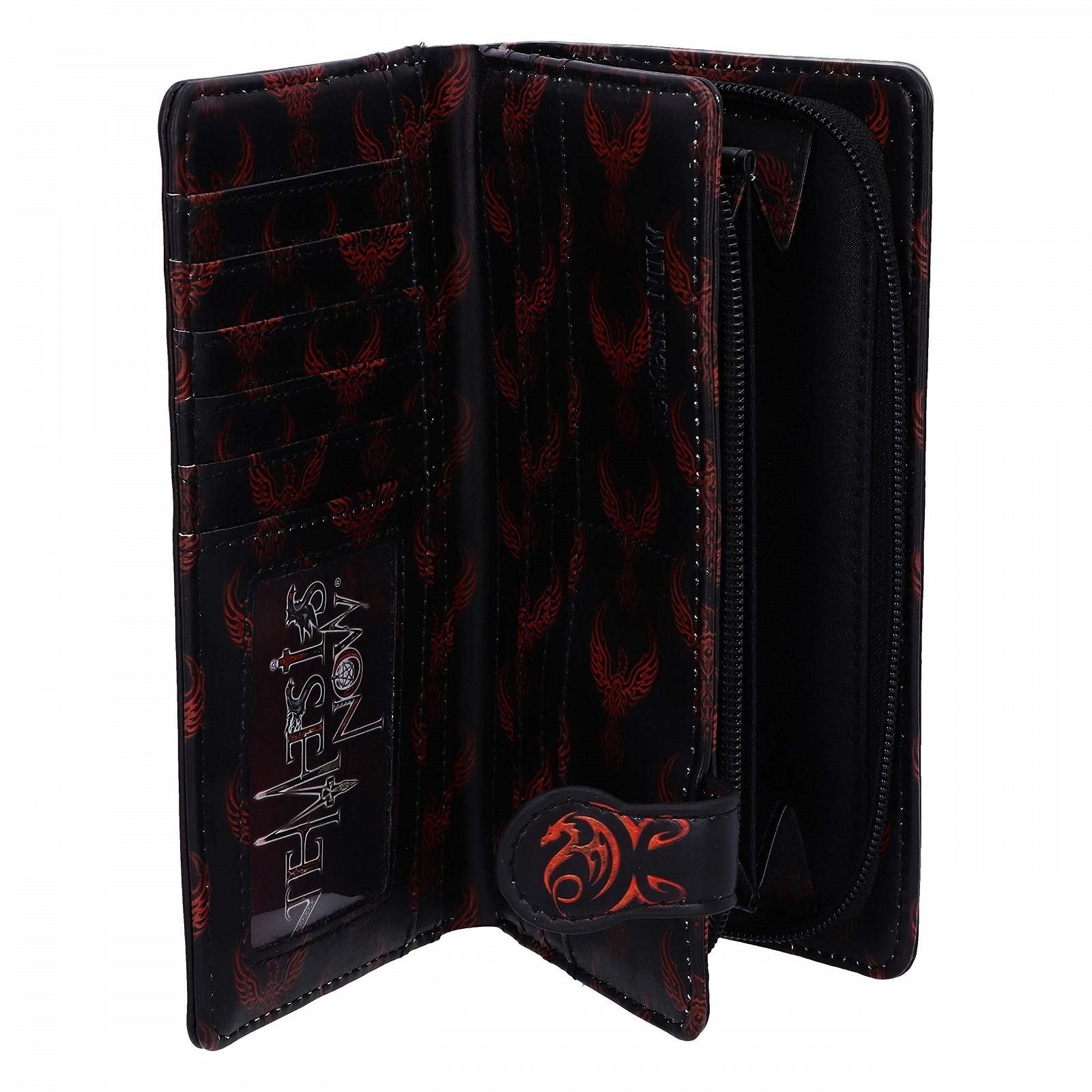 Кошелек Anne Stokes Phoenix Rising Mythical Bird Embossed Черный 18.4 см Полиуретан, фото №7