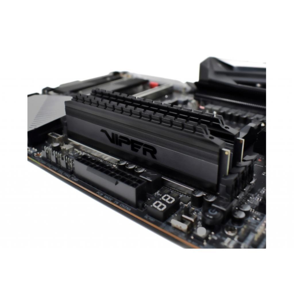 Оперативна пам'ять для ПК DDR4 16GB 2x8GB 3600 MHz Viper Blackout Patriot PVB416G360C7K, фото №4