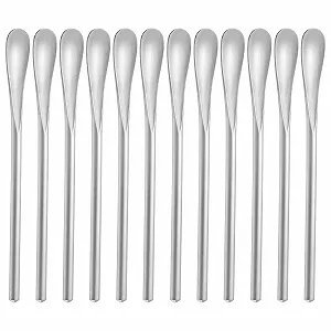 Ложка для смешивания кофе Silver Stainless Steel 304#, 12,8 см, 12 шт - Фото 1