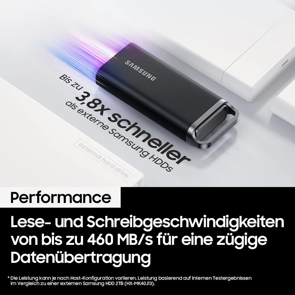 Внешний SSD-накопитель Samsung T5 EVO 4TB USB 3.2 Gen 1 Black, фото №6 Внешний SSD-накопитель Samsung T5 EVO 4TB USB 3.2 Gen 1 Black, фото №6