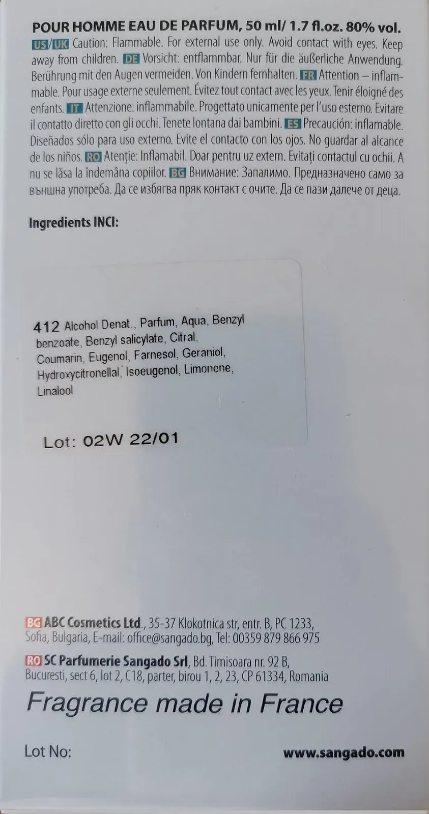 Парфюм SANGADO Lion's Pride Woody Chypre 50 мл спрей, фото №7