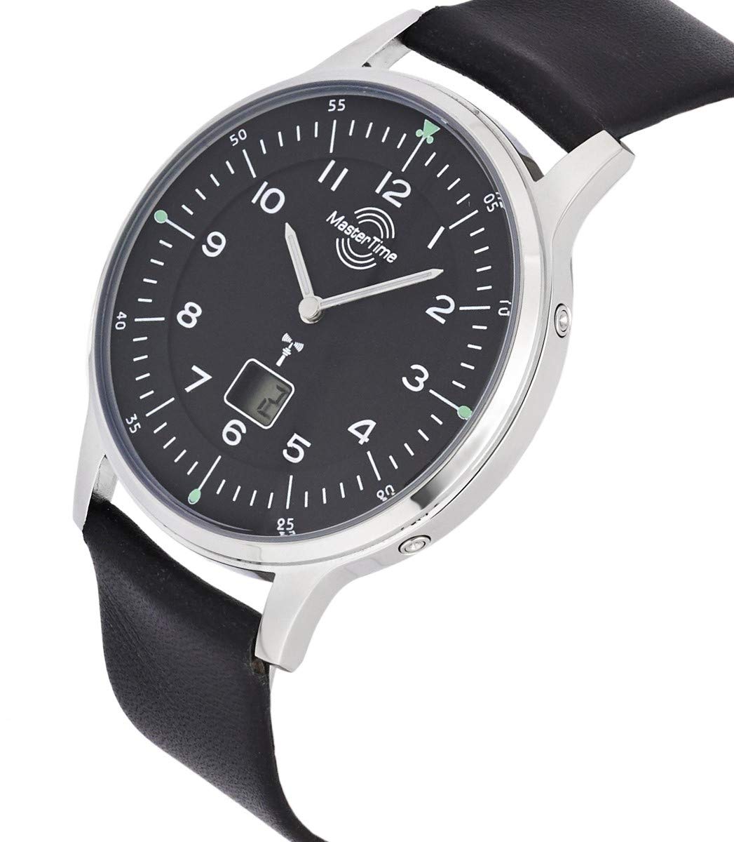 Часы Master Time MTGS-10658-71L Radio Quartz для мужчин Аналоговые Цифровые с кожаным ремешком, фото №2