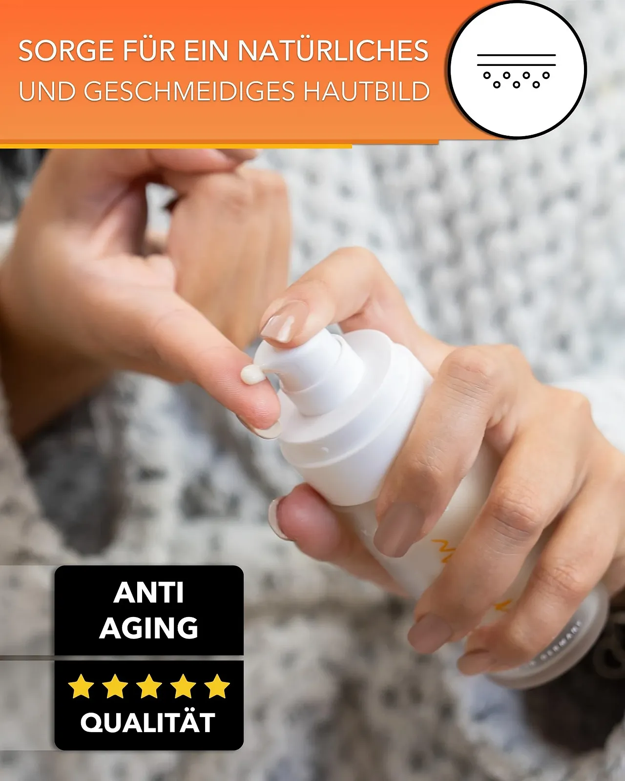 Денний крем для обличчя Hyaluronic Cream Face Vegan Антивіковий з органічною трояндовою водою, бакучіолом та екстрактом куркуми, фото №6