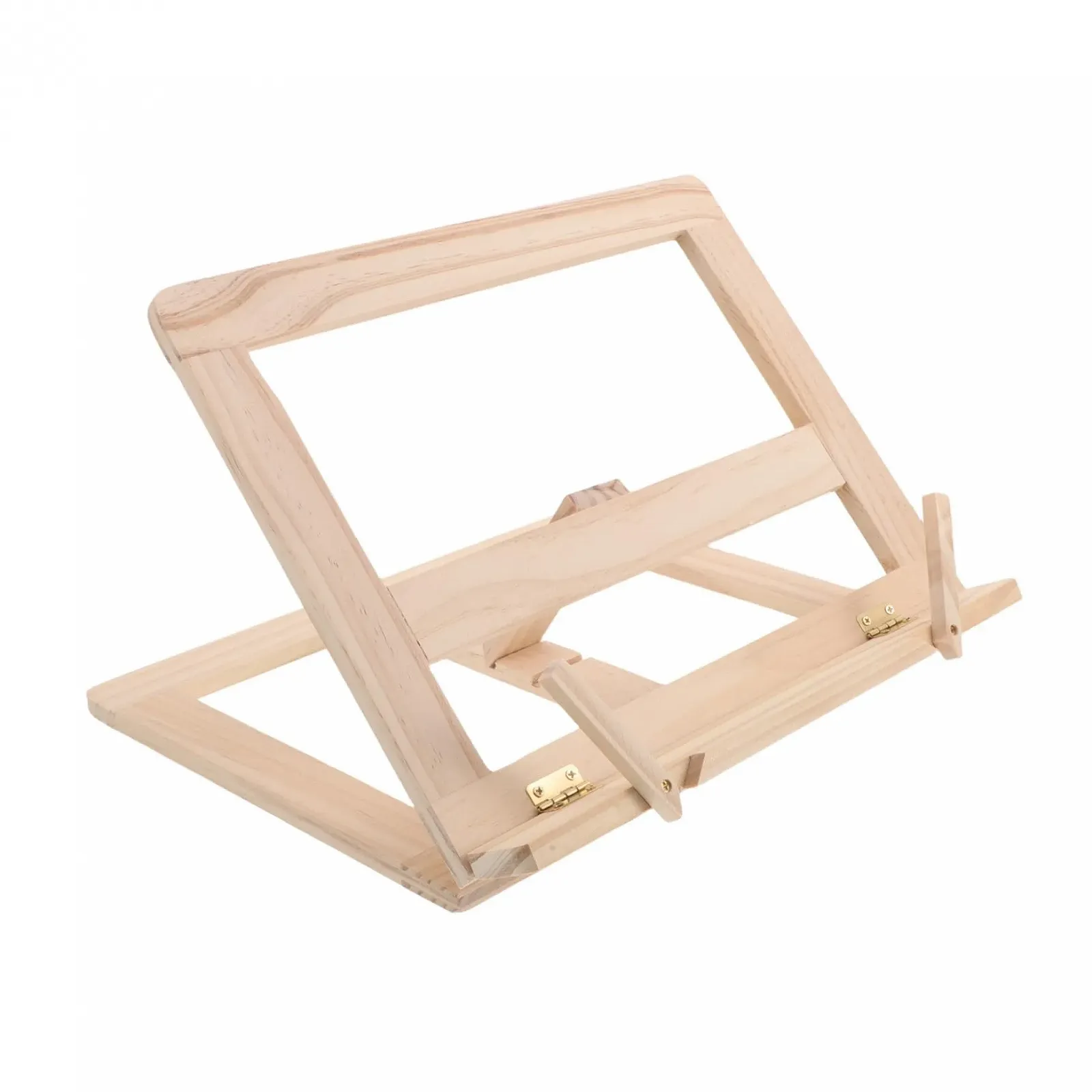 Регульована Дерев'яна Підставка для Книг Ергономічна з Бічним Тримачем Складна, фото №1