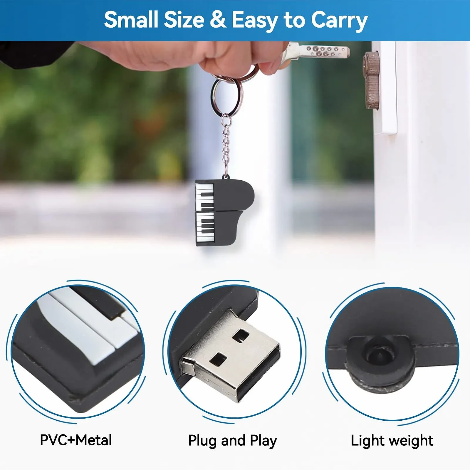 USB Stick Piano Shape High Speed USB 2.0, фото №6 USB Stick Piano Shape High Speed USB 2.0, фото №6