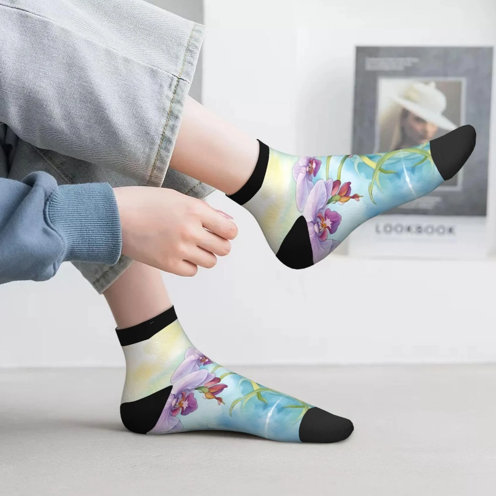 Шкарпетки Квітка Орхідея На всі сезони One Size, фото №9