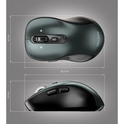 Мышка YENKEE YMS 2010BK Gyro Wireless/Bluetooth Black (45025343), фото №5