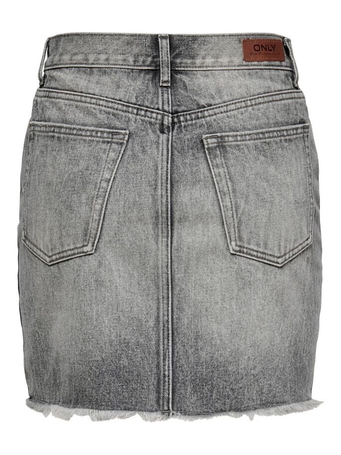 Спідниця ONLFINE  HW LIFE DNM JNS SKIRT  ADD 15227070 Grey Denim ONLY Темно-сірий XS, фото №2