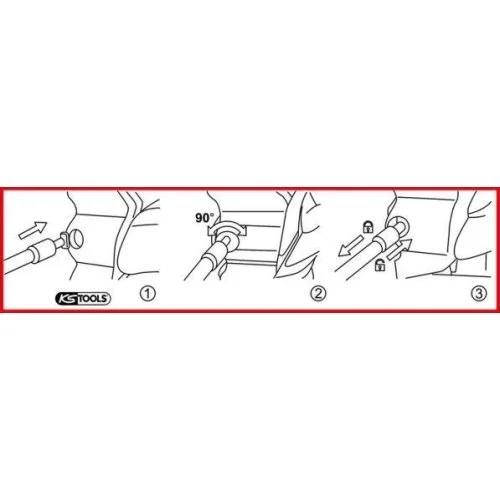 Клещи для фиксаторов дверных ручек и стеклоподъемников KS TOOLS 150.1628, фото №5
