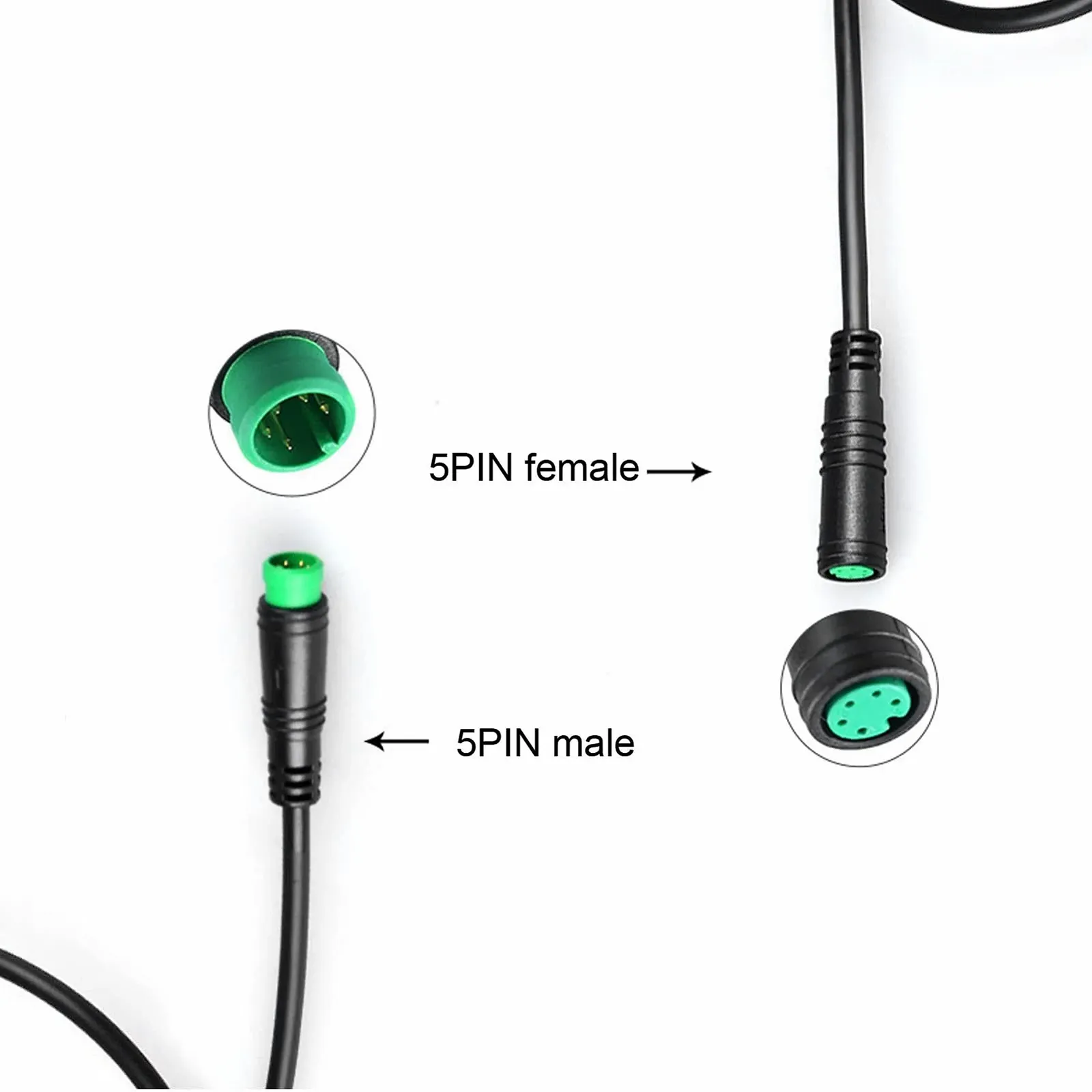 Удлинитель кабеля для электровелосипеда E Bike 5-Pin Waterproof, фото №9