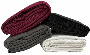 Покривало Плед одно-home Однотонний 220 x 240 см Бордовий - Фото 1