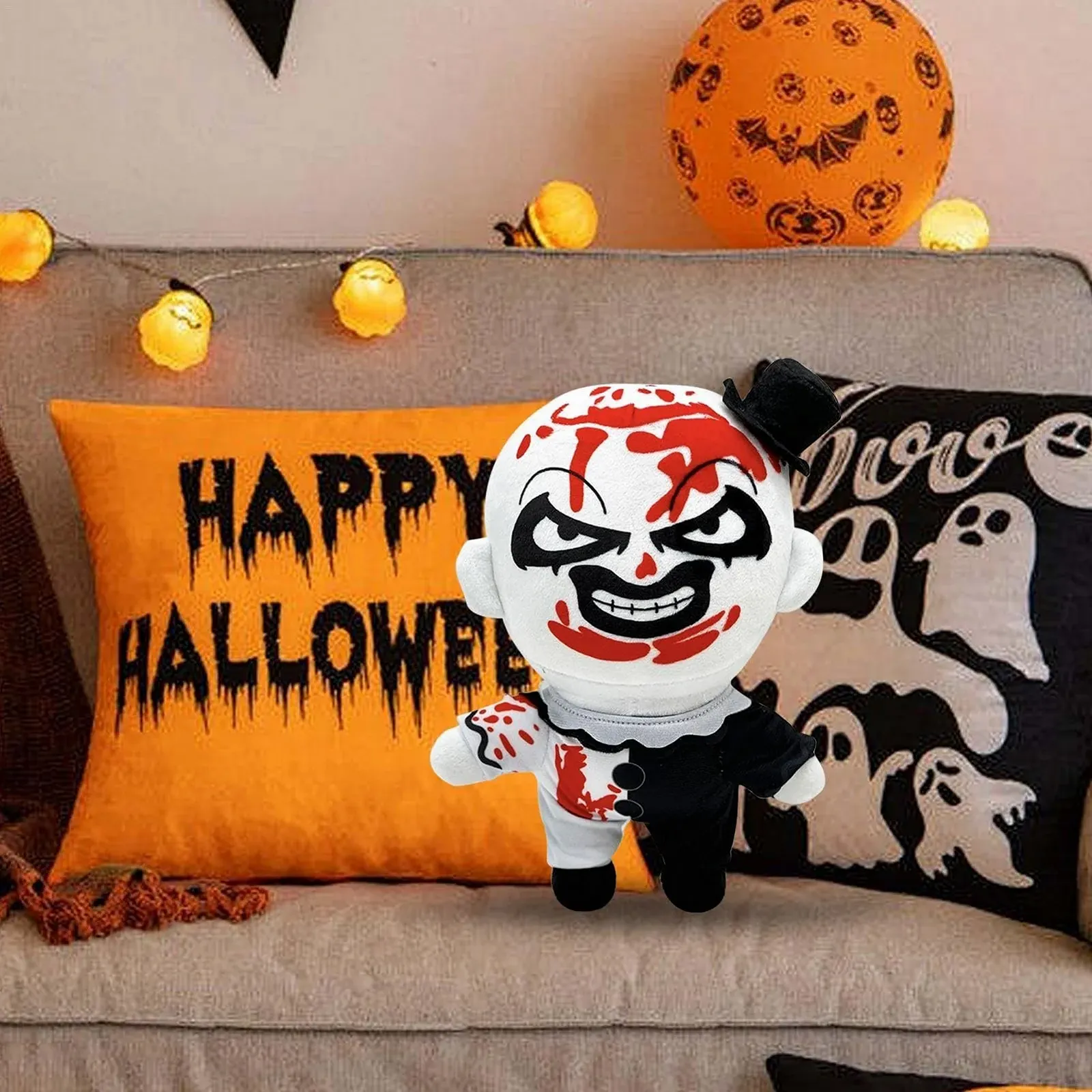 Плюшевая игрушка Terrifier, Фигурка из ужастика, Мягкая, фото №4 Плюшевая игрушка Terrifier, Фигурка из ужастика, Мягкая, фото №4