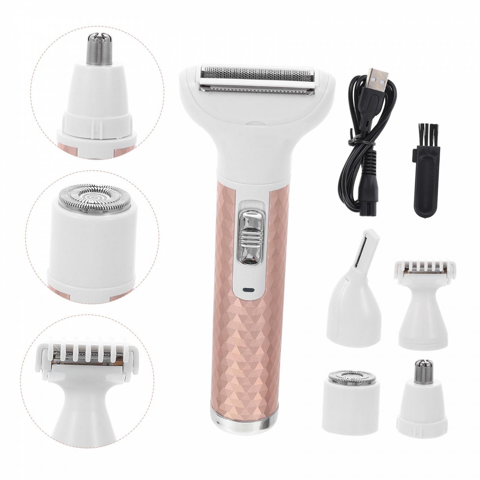 Бритва MAGICLULU 4 Sets Electric Shaver Eyebrow Remover USB Charger Trimmer Multifunctional Tool Women Arm Hair Shaver Body, фото №2