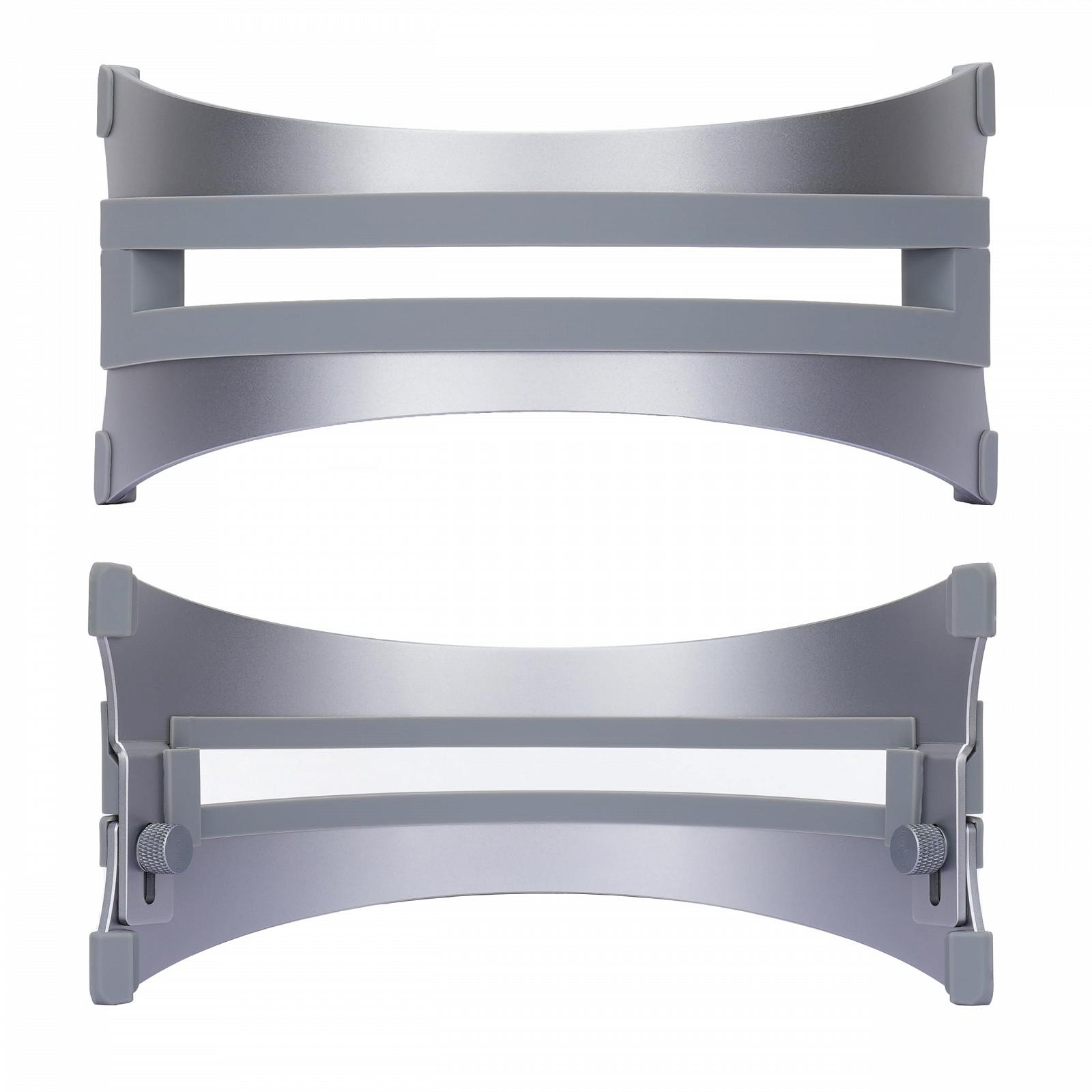 Підставка вертикальна регульована Алюміній 6061 Вентильований дизайн Сріблястий, фото №6