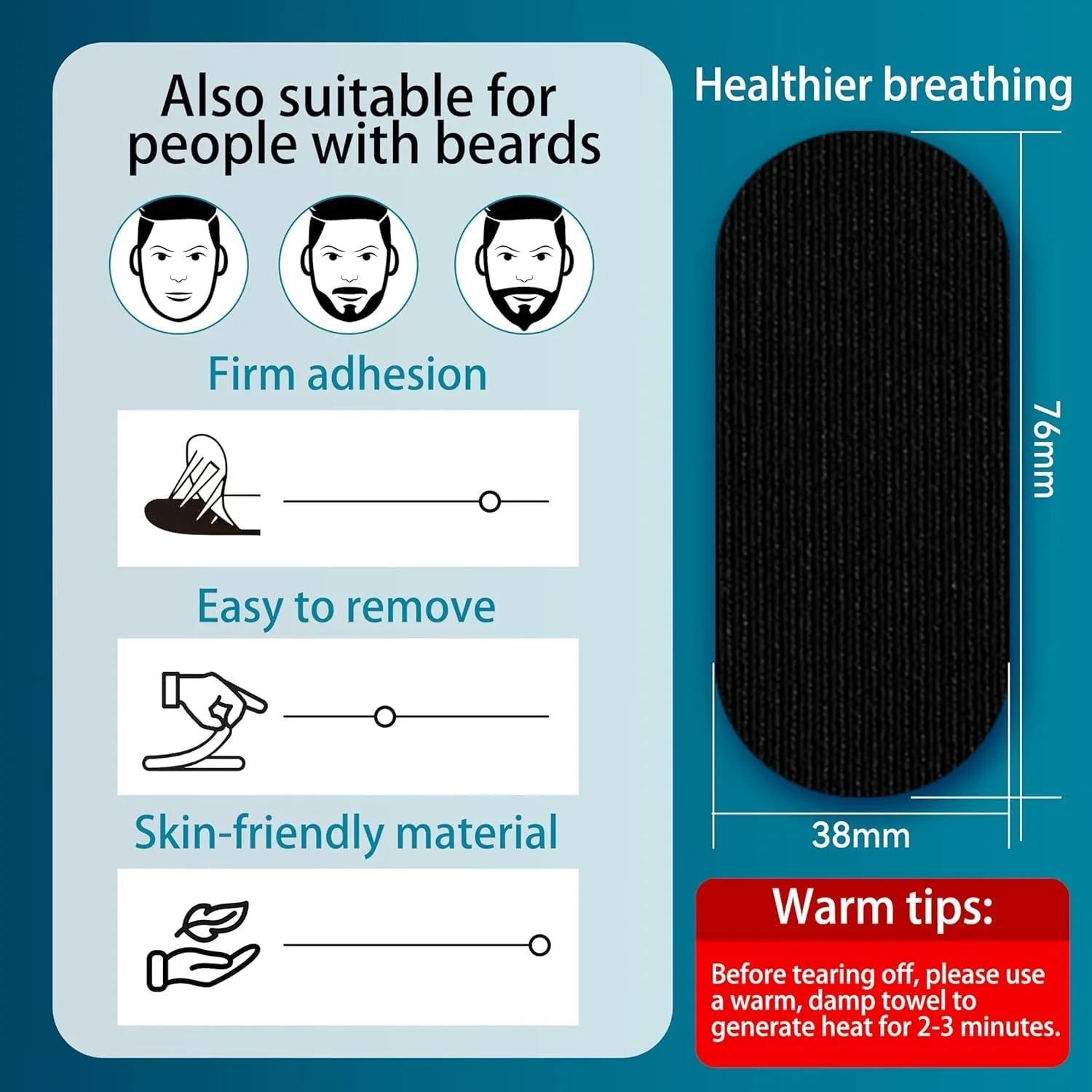 Полоски для рта для сна (100 штук), фото №4