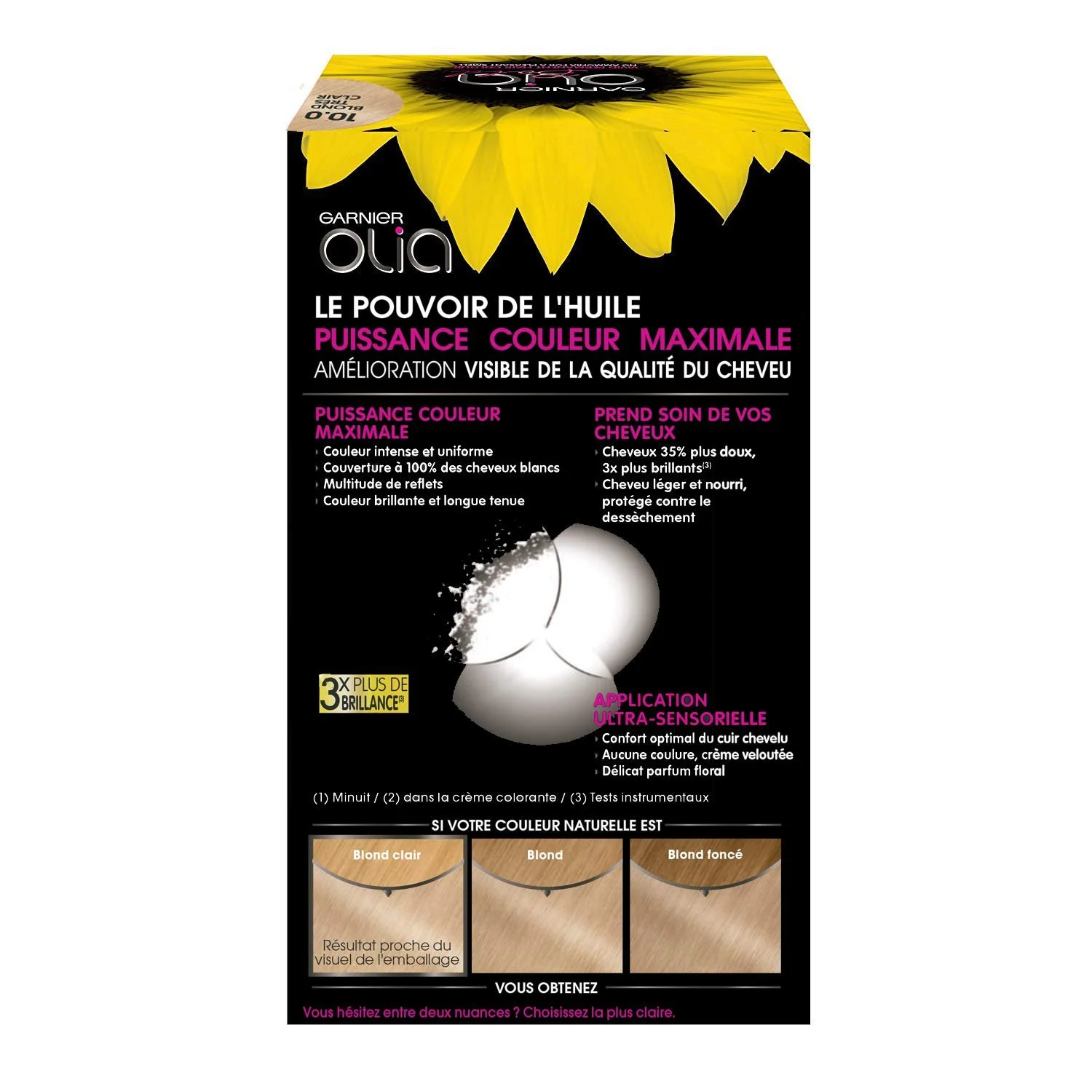 Краска для волос Garnier Olia Permanent Без аммиака Blonde, фото №2 Краска для волос Garnier Olia Permanent Без аммиака Blonde, фото №2