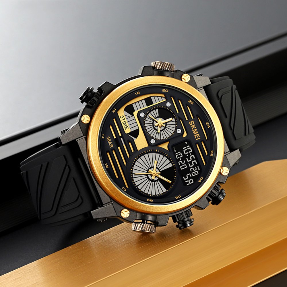 Годинник Skmei 2202 Black-Gold, фото №4