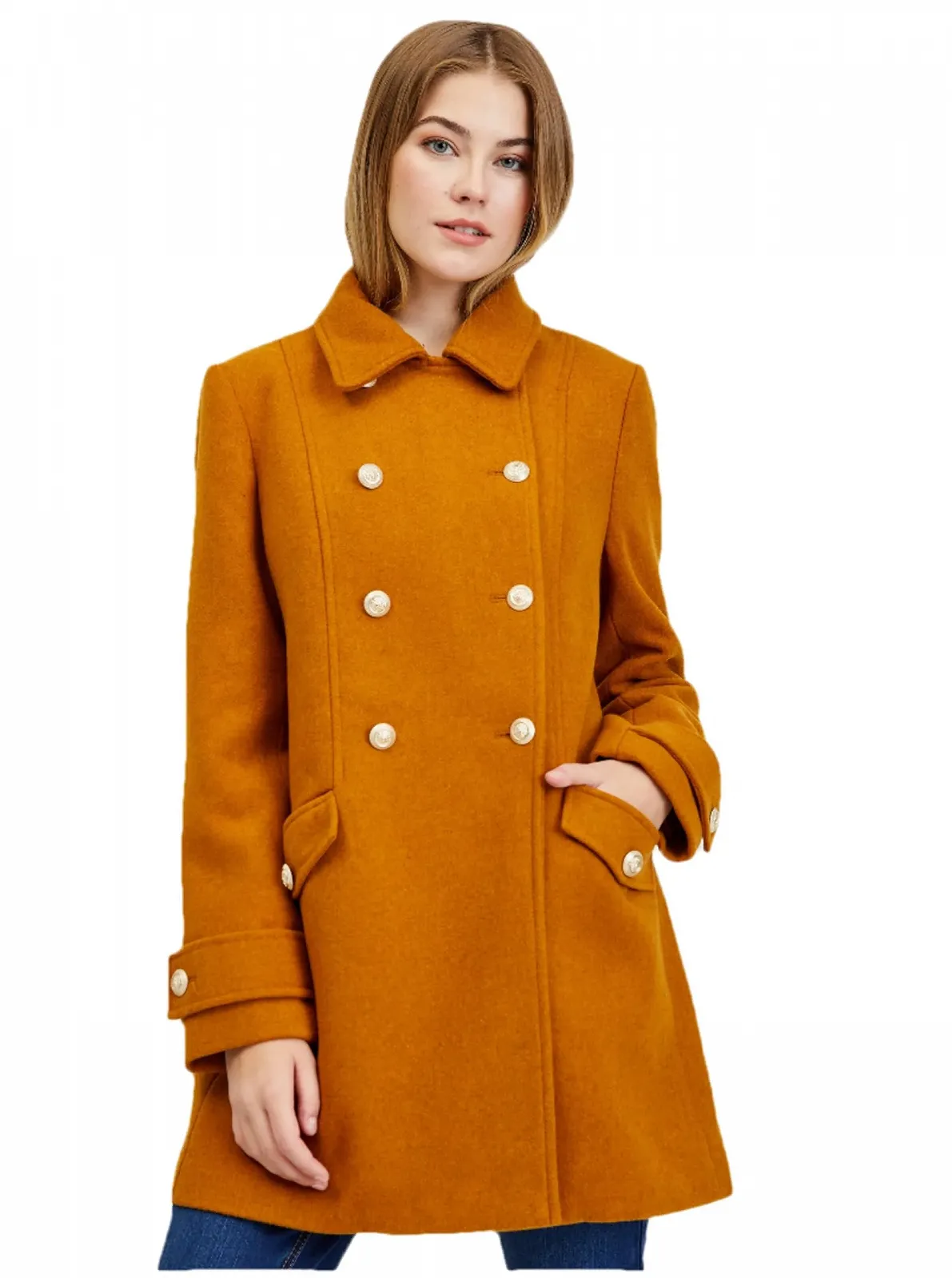 Пальто ORSAY Зимнее Женское Шерсть Коричневый, фото №1 Пальто ORSAY Зимнее Женское Шерсть Коричневый, фото №1