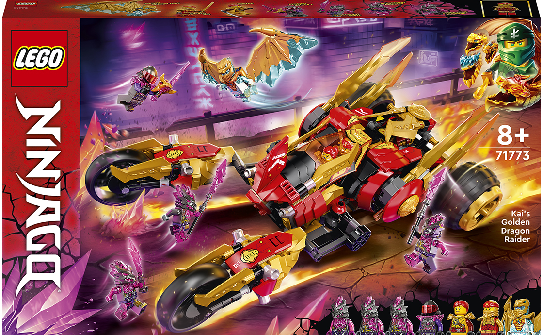 Детские конструкторы LEGO NINJAGO Рейдер Золотого дракона Кая 71773, фото №1