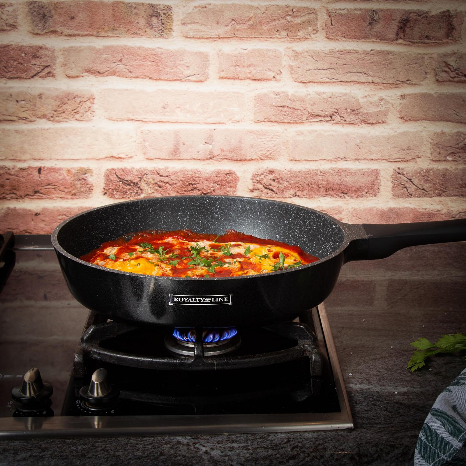 Набор кастрюль Royalty Line 14 штук Черный, фото №4 Набор кастрюль Royalty Line 14 штук Черный, фото №4