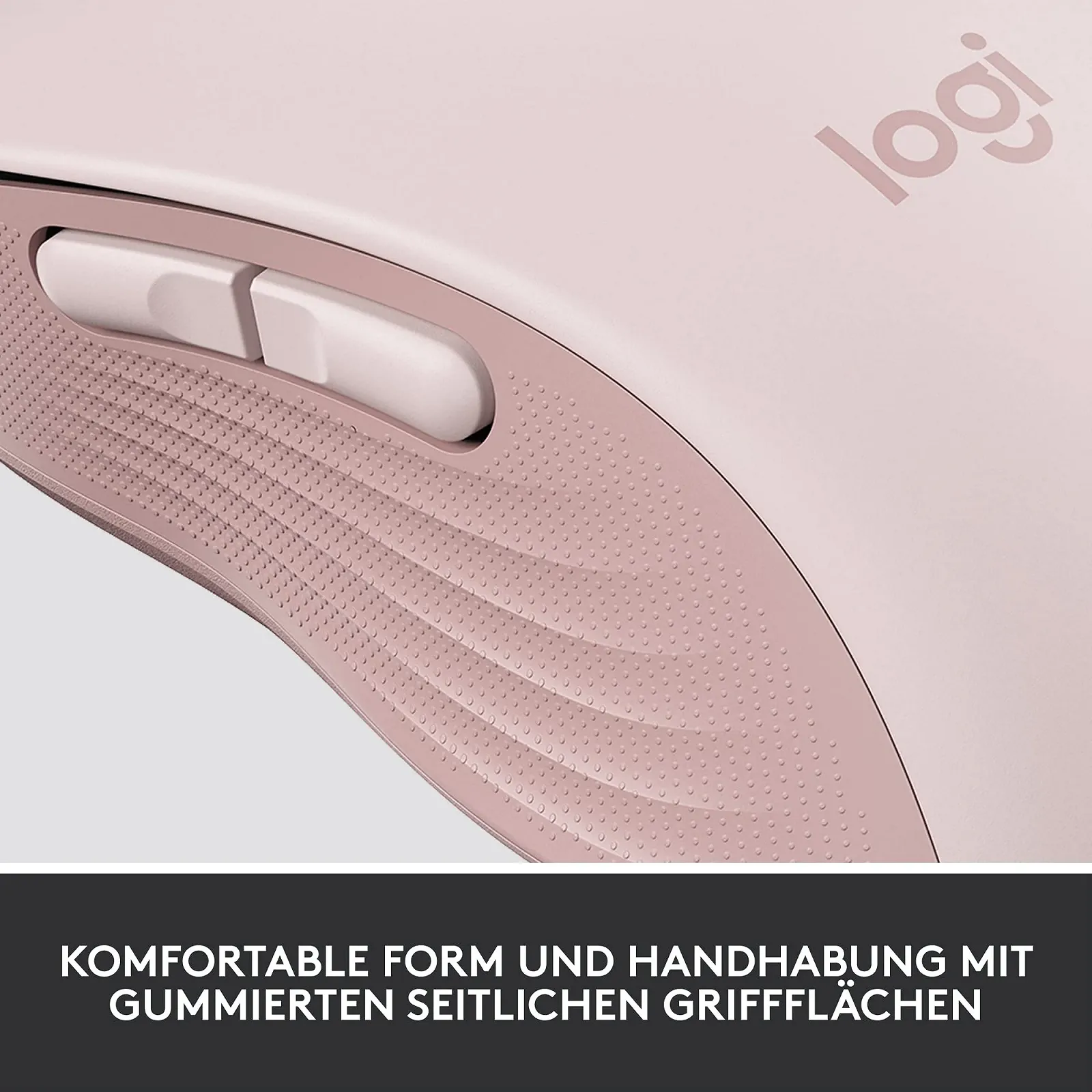 Миша Бездротова Logitech Signature M650 L для великої руки, тихі клацання, регульовані бічні кнопки, Bluetooth, сумісність з різними пристроями - рожева, фото №9