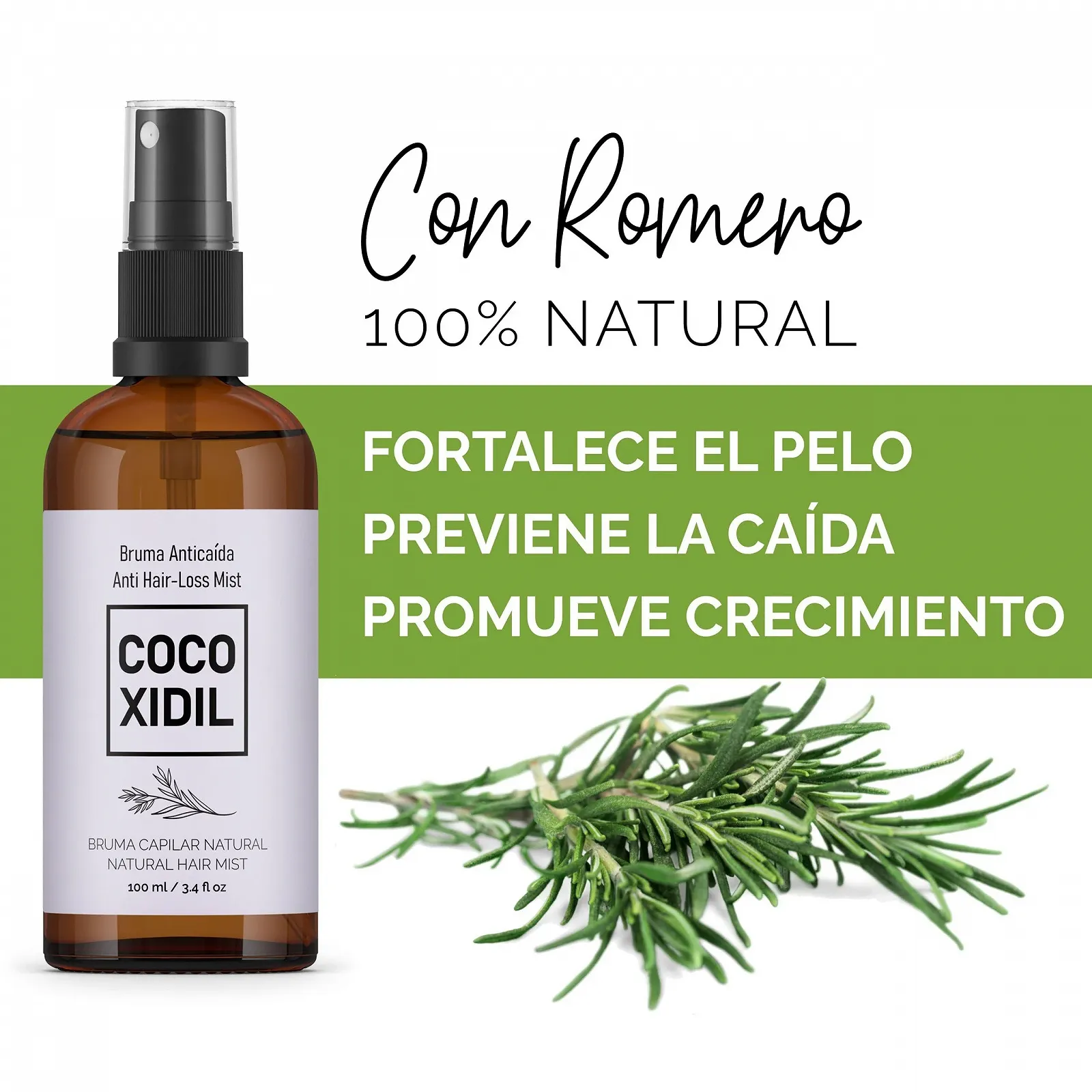 Тонік Essenciales COCOXIDIL Засіб від випадіння волосся для жінок Натуральна альтернатива міноксидилу, фото №3