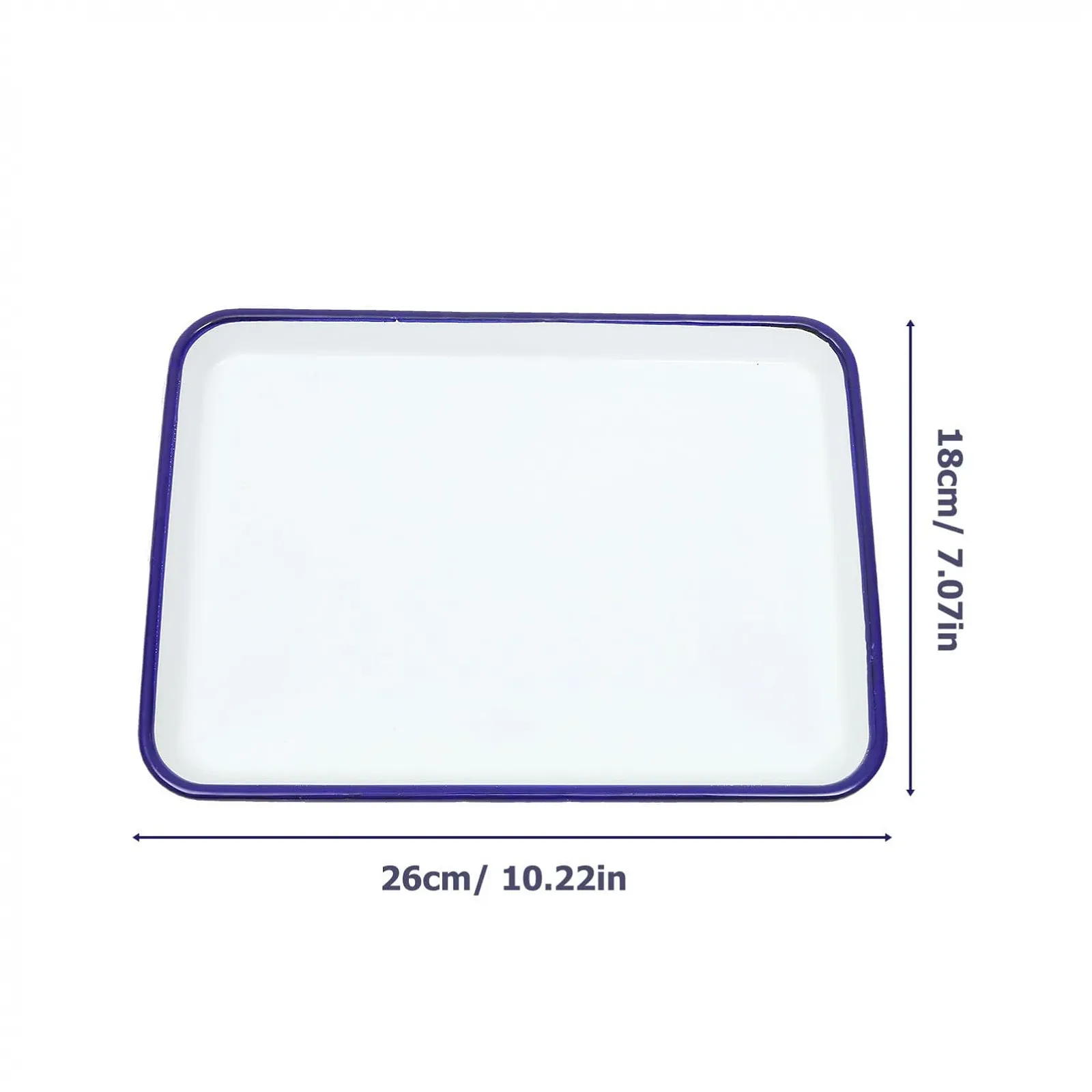 Форма для запекания Toyvian эмалированная прямоугольная термостойкая антипригарная белая, фото №2