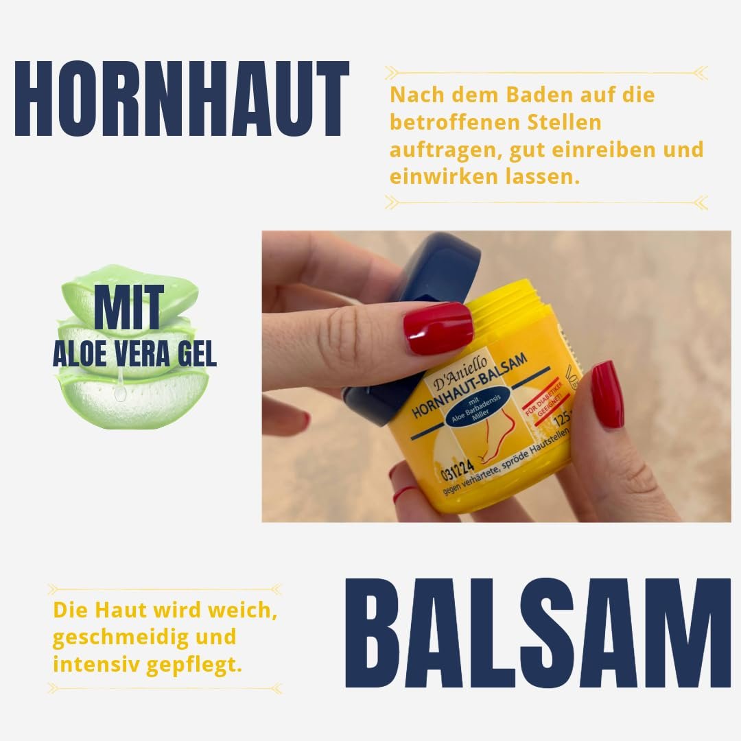 Бальзам для видалення мозолів D'Aniello з алое вера 125 мл, фото №3 Бальзам для видалення мозолів D'Aniello з алое вера 125 мл, фото №3