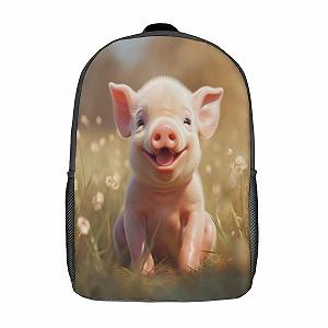 Рюкзак школьный NACHOMACHO Little Pig 17 дюймов, Стиль - Фото 1
