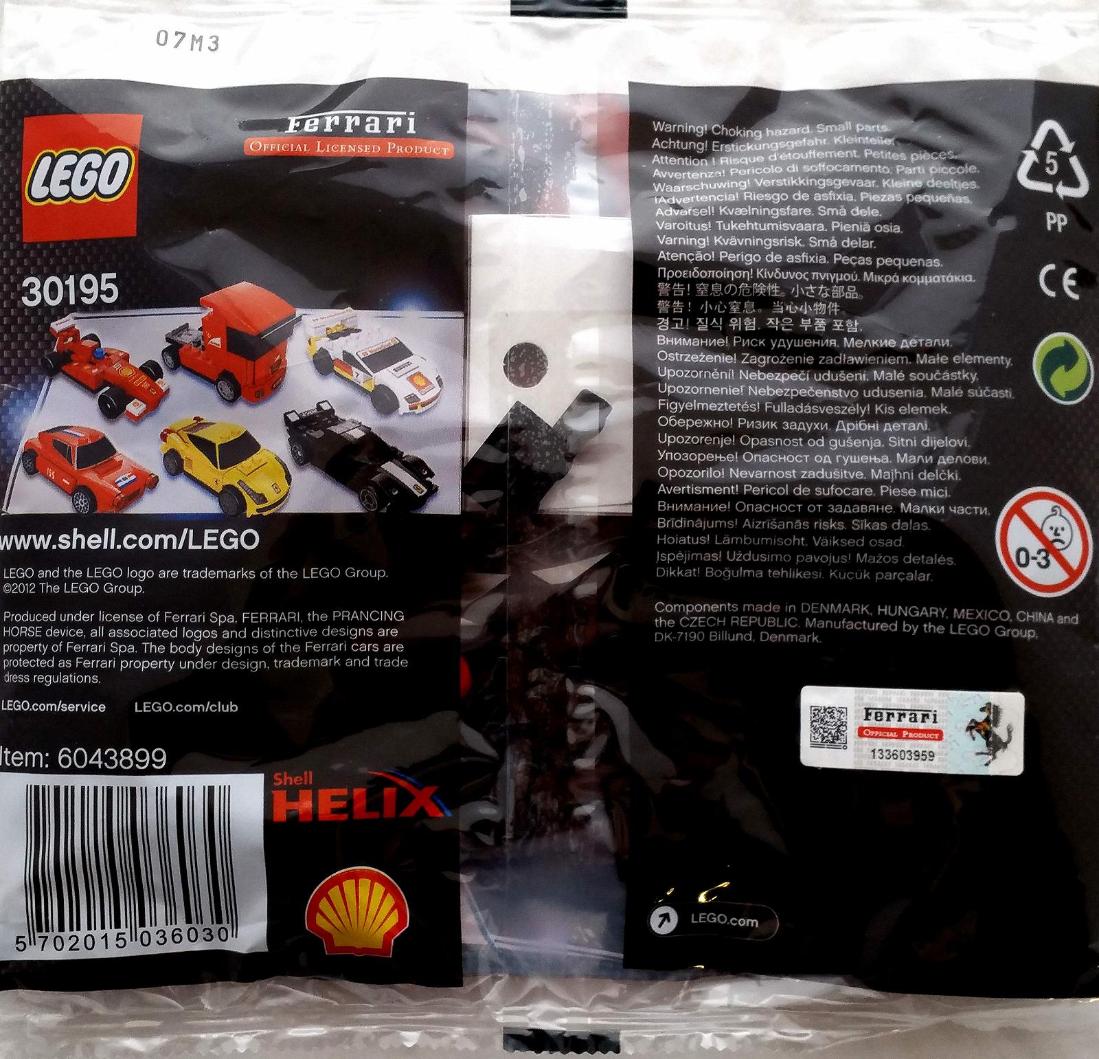 LEGO Ferrari Shell V-Power 30195 Ferrari FXX з відкатним мотором, фото №2 LEGO Ferrari Shell V-Power 30195 Ferrari FXX з відкатним мотором, фото №2