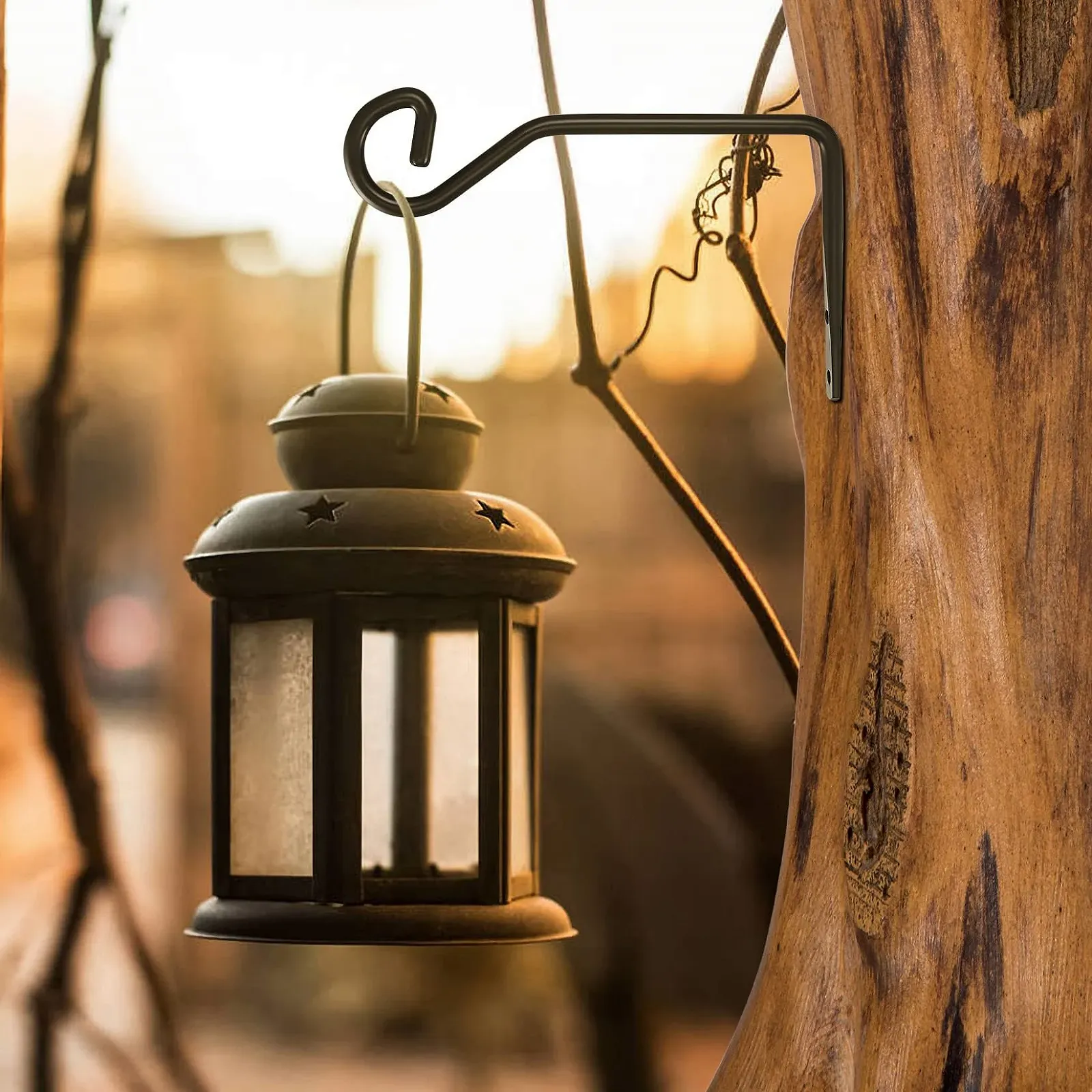 Тримач для рослин Набір з 2 предметів Настінний Металевий Чорний, фото №5 Тримач для рослин Набір з 2 предметів Настінний Металевий Чорний, фото №5