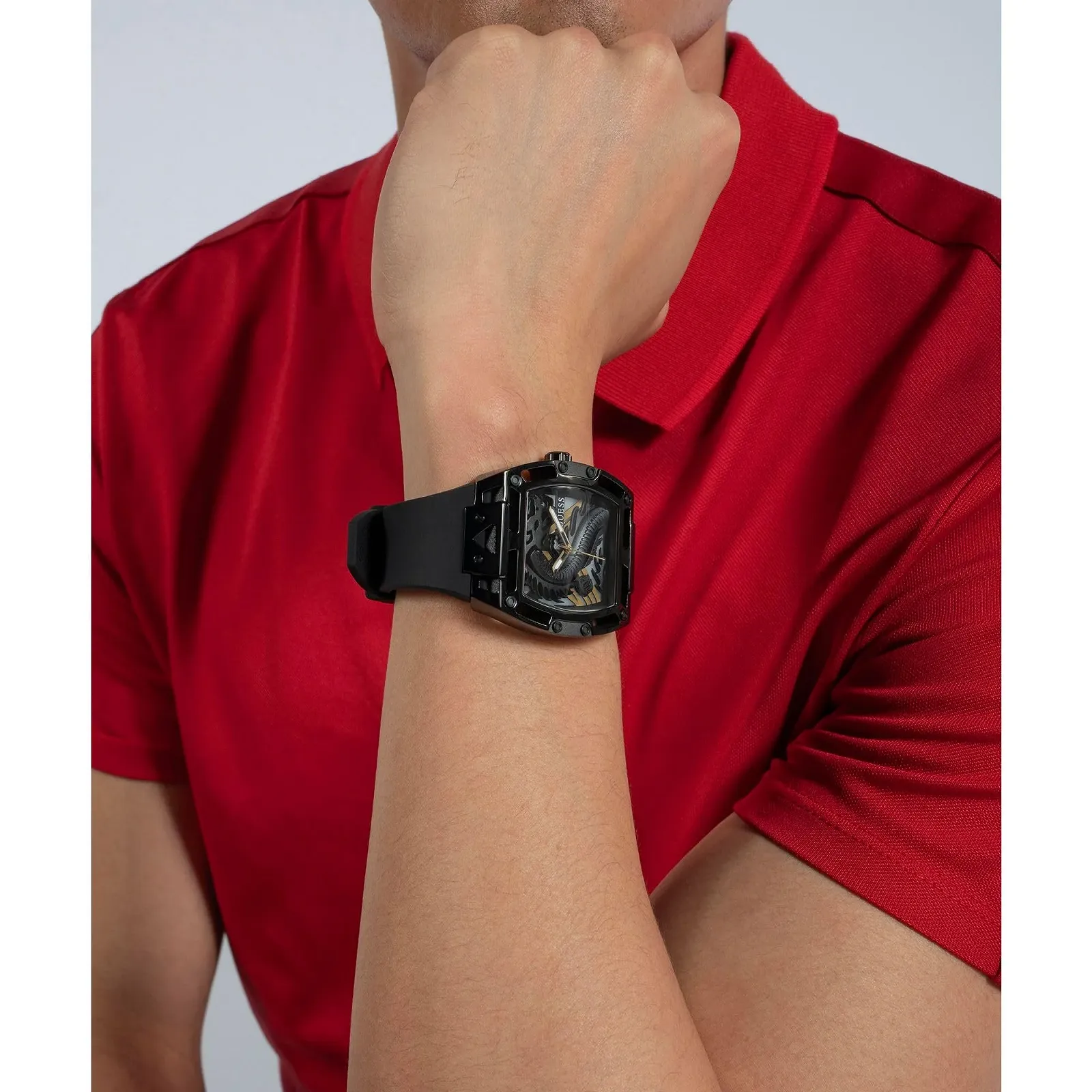 Годинник GUESS GW0648G1 Чоловічий Аналоговий Кварцовий з Силіконовим Ремінцем, фото №4 Годинник GUESS GW0648G1 Чоловічий Аналоговий Кварцовий з Силіконовим Ремінцем, фото №4