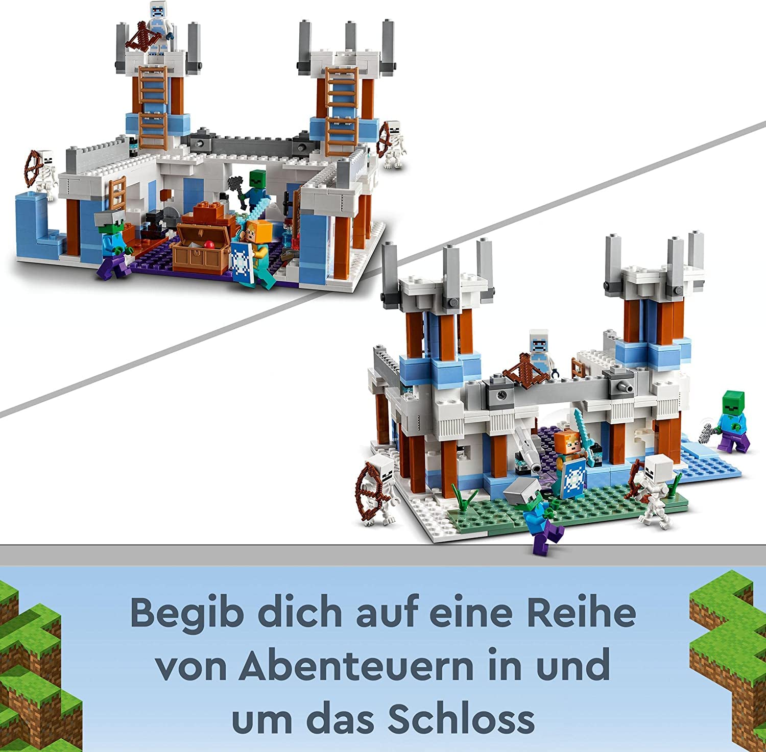Конструктор Lego Minecraft: Ice Palace 21186 + Stalactite Cave 30647 для дітей, фото №4