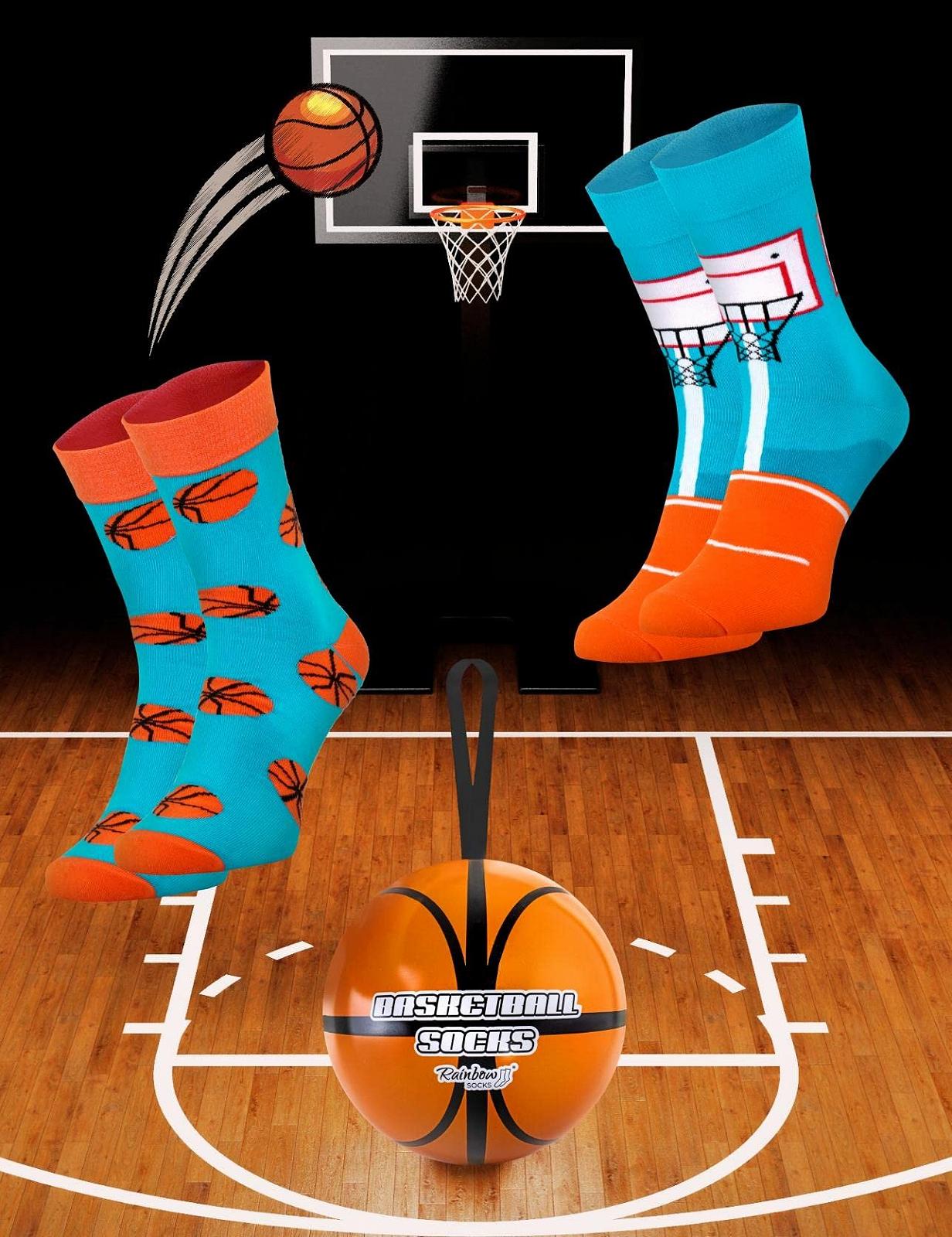 Шкарпетки Rainbow Socks Баскетбольні шкарпетки в м'ячі - 2 пари, фото №2