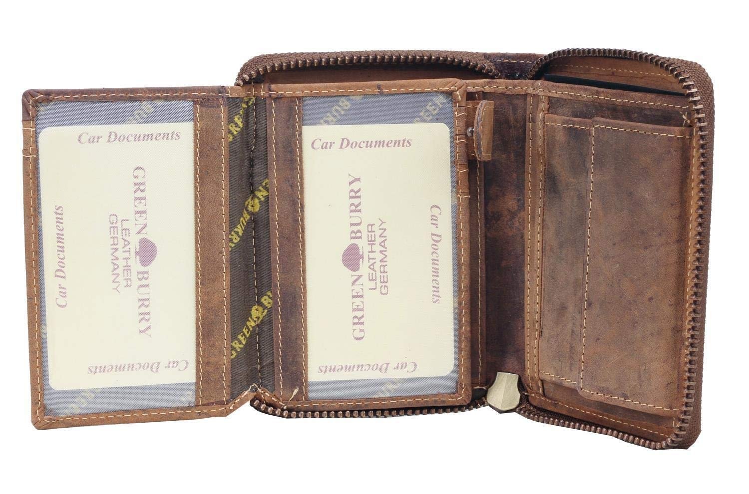 Кошелек Greenburry Vintage Женский с лапками собаки Коричневый 13 x 10 x 3 см, Коричневый, Vintage, фото №3